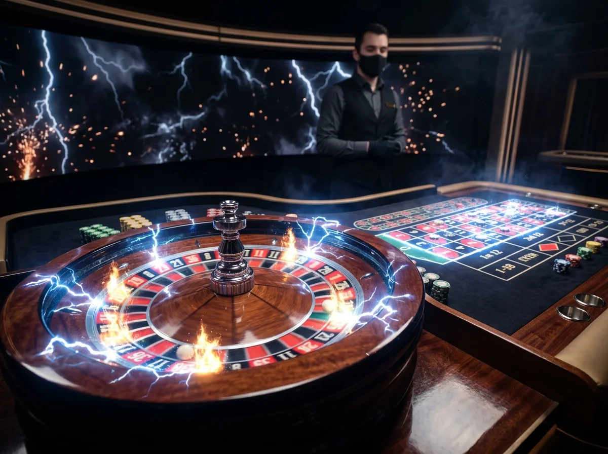 Lightning Roulette at Bonza casino live dealer